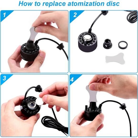 Mist Maker Fogger Replacement Discs &Splash Guard for Mist Maker Parts - Picture 3 of 5